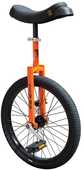 Enhjuling QU-AX Luxus 20" orange/svart one-size